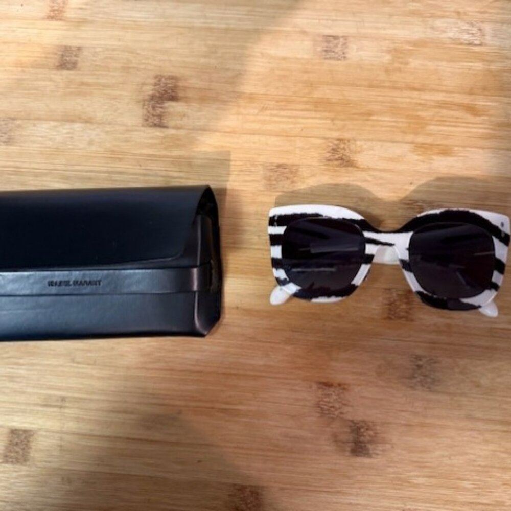 Isabel Marant 52mm Gradient Cat Eye Sunglasses -  IVORY PATTERN/ GREY - NWOT - Picture 6 of 16